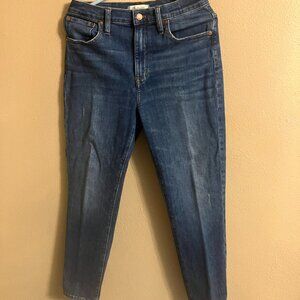 Madewell women's high-rise slim crop boyjean.  Size 28.